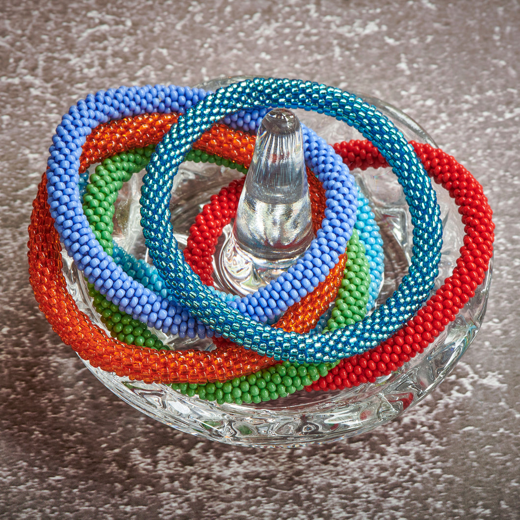Crocheted Seed Bead Bracelets