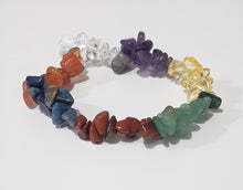 Load image into Gallery viewer, Natural Semi-Precious Stone Stretch Chip Bracelets
